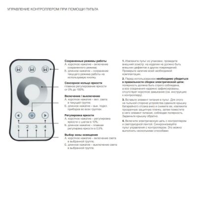 Пульт управления для одноцветной светодиодной ленты Kessebohmer | официальный магазин