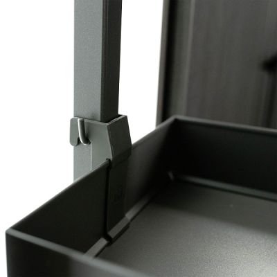 КОМПЛЕКТ ПВ, Диспенса 90° 450 мм, H 1600-2000, Арена ПЬЮР, 5 полок, цвет АНТРАЦИТ Kessebohmer | официальный магазин